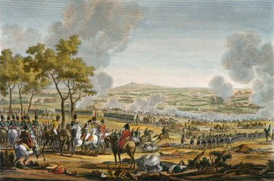 La Batalla de Wagram, 7 de julio de 1809, grabado por Louis Francois Mariage de Jacques Francois Joseph Swebach